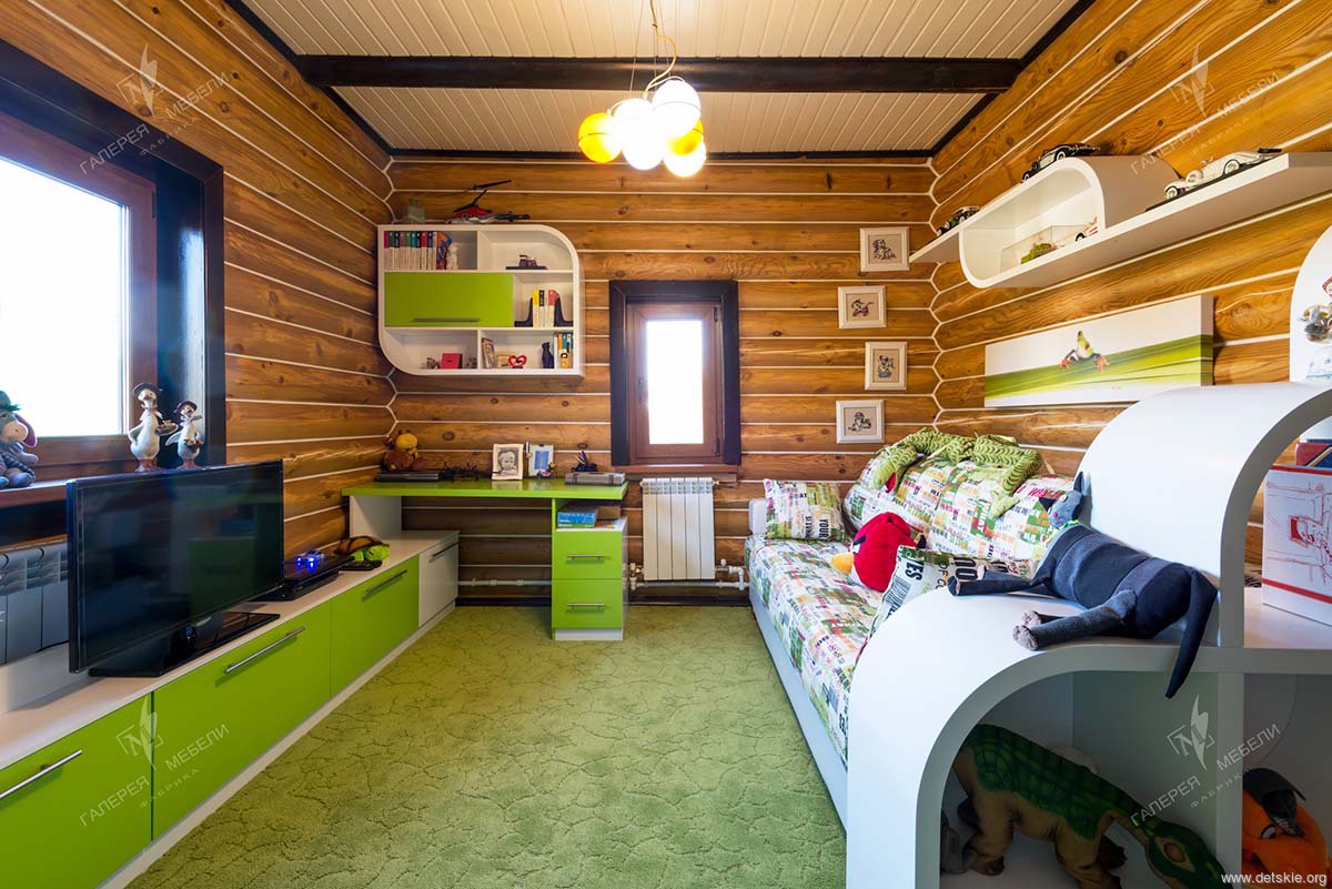 Детская комната для мальчика в частном доме